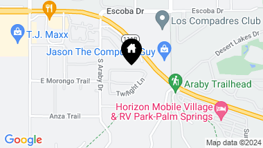 Map of 2983 Candlelight Lane, Palm Springs CA, 92264