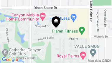 Map of 79 Zacharia Drive, Cathedral City CA, 92234
