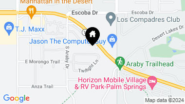 Map of 3000 CANDLELIGHT Lane, Palm Springs CA, 92264