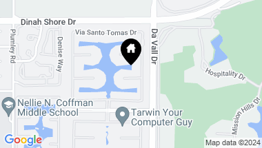 Map of 6 Via Santa Ramona, Rancho Mirage CA, 92270
