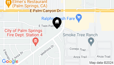 Map of 1642 S LA VERNE Way, Palm Springs CA, 92264