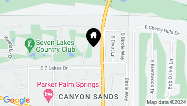 Map of 284 Desert Lakes Drive, Palm Springs CA, 92264