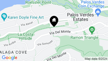 Map of 581 Via Del Monte, Palos Verdes Estates CA, 90274