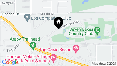 Map of 133 Desert Lakes Drive, Palm Springs CA, 92264