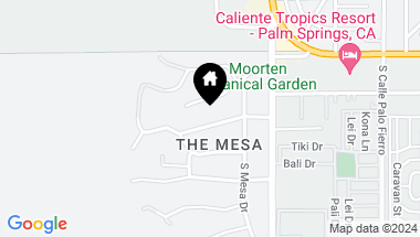 Map of 250 W Crestview Drive, Palm Springs CA, 92264