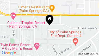 Map of 1008 E Apache Road, Palm Springs CA, 92264