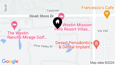 Map of 48 Pebble Beach Drive, Rancho Mirage CA, 92270