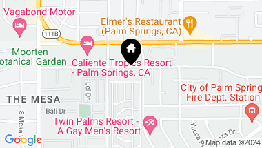 Map of 773 E Twin Palms Drive, Palm Springs CA, 92264
