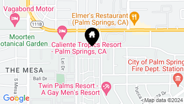 Map of 767 E Twin Palms Drive, Palm Springs CA, 92264