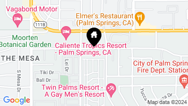 Map of 755 E Twin Palms Drive, Palm Springs CA, 92264