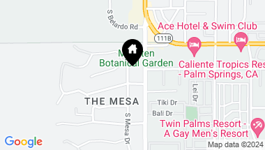 Map of 1758 S Mesa Drive, Palm Springs CA, 92264