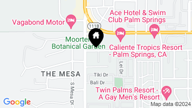 Map of 121 E Twin Palms Drive, Palm Springs CA, 92264