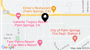 Map of 965 E Twin Palms Drive, Palm Springs CA, 92264