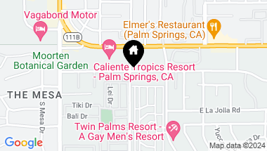 Map of 701 E Twin Palms Drive, Palm Springs CA, 92264