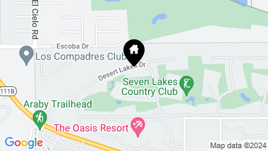 Map of 167 Desert Lakes Drive, Palm Springs CA, 92264