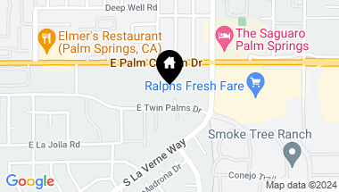 Map of 1552 E Twin Palms Drive, Palm Springs CA, 92264