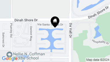 Map of 12 Via Santa Velera, Rancho Mirage CA, 92270