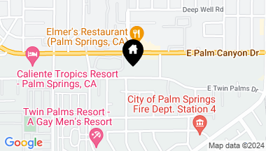 Map of 1111 E Palm Canyon Drive 355, Palm Springs CA, 92264