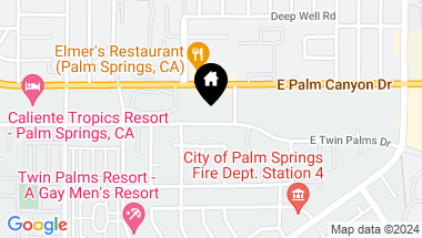 Map of 1111 E Palm Canyon Dr Unit: 348, Palm Springs CA, 92264