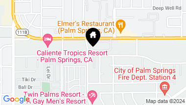 Map of 873 Oceo Circle, Palm Springs CA, 92264