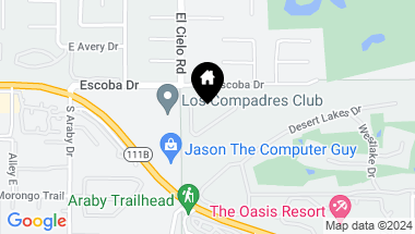 Map of 3518 Ridgeview Circle, Palm Springs CA, 92264