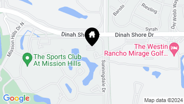 Map of 422 Forest Hills Drive, Rancho Mirage CA, 92270