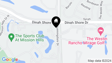 Map of 433 Sunningdale Drive, Rancho Mirage CA, 92270