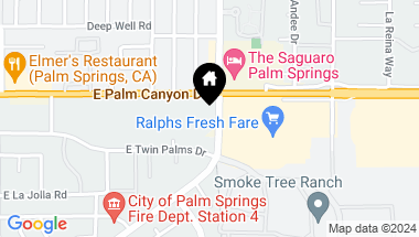 Map of 1655 E PALM CANYON Drive 812, Palm Springs CA, 92264