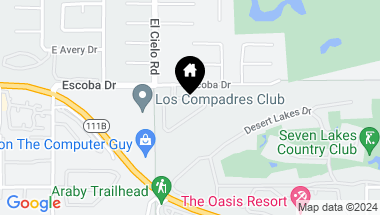 Map of 3548 Ridgeview Circle, Palm Springs CA, 92264