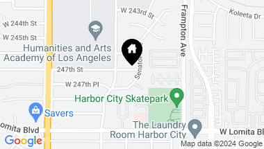 Map of 1406 247th Street, Harbor City CA, 90710