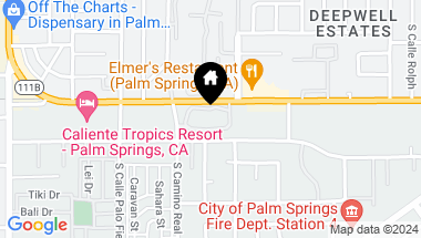 Map of 935 Oceo Circle N, Palm Springs CA, 92264