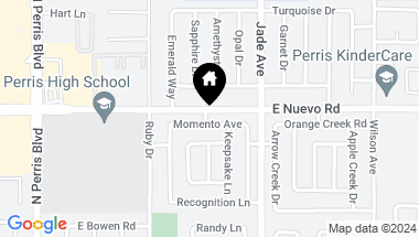 Map of 308 Momento Avenue, Perris CA, 92571