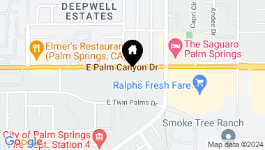 Map of 1655 E Palm Canyon Drive 303, Palm Springs CA, 92264