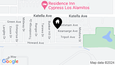 Map of 11142 Bennington Street, Los Alamitos CA, 90720