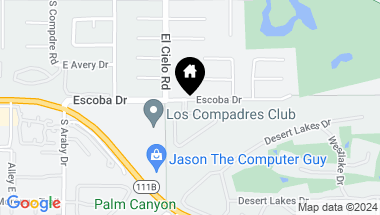 Map of 3500 N Ridgeview Circle, Palm Springs CA, 92264