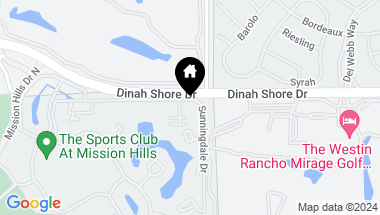 Map of 426 Forest Hills Drive, Rancho Mirage CA, 92270