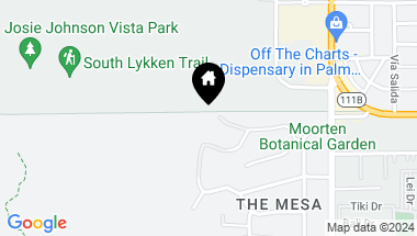 Map of 252 Ridge RD, Palm Springs CA, 92264