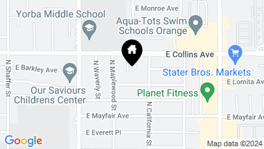 Map of 840 N Lynn Drive, Orange CA, 92867