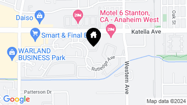 Map of 11082 Irwin Drive, Stanton CA, 90680