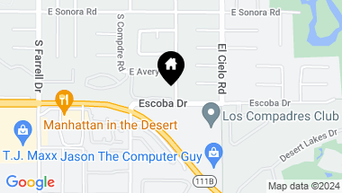 Map of 2950 Escoba Drive A, Palm Springs CA, 92264