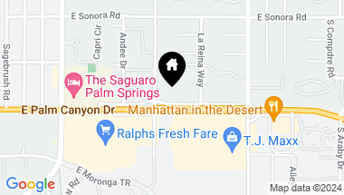 Map of 2130 S PALM CANYON Drive, Palm Springs CA, 92264