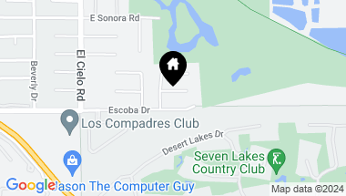 Map of 3697 Torito Circle, Palm Springs CA, 92264