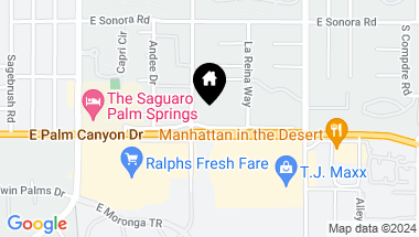 Map of 2110 E Palm Canyon Drive F, Palm Springs CA, 92264