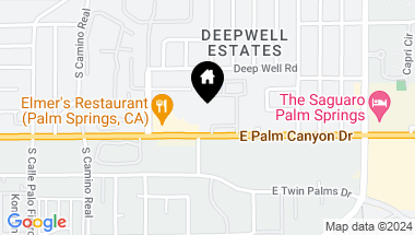 Map of 1150 E Palm Canyon Dr Unit: 14, Palm Springs CA, 92264
