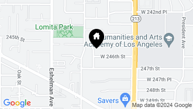 Map of 24518 Falena Avenue, Lomita CA, 90717