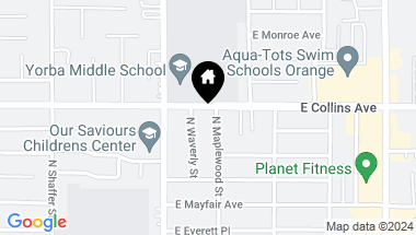 Map of 880 N Maplewood Street, Orange CA, 92867