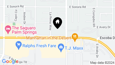 Map of 2424 E Palm Canyon Drive 2d, Palm Springs CA, 92264