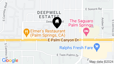 Map of 1450 S PALM TREE Drive, Palm Springs CA, 92264