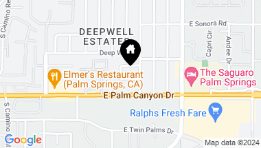 Map of 1476 E Palm Tree Drive, Palm Springs CA, 92264