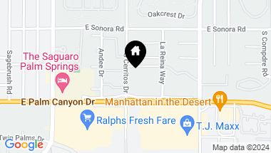 Map of 1656 S CERRITOS Drive B, Palm Springs CA, 92264
